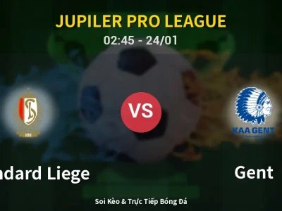 Kết Quả: Standard Liege 0-4 Gent – Highlight & Bàn Thắng | Jupiler Pro League
