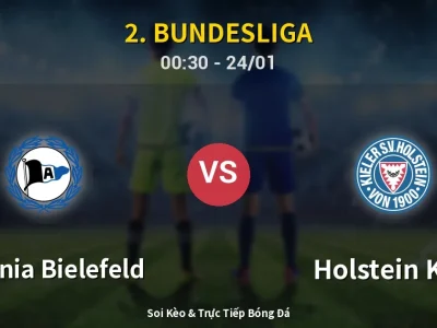 Kết Quả: Arminia Bielefeld 2-2 Holstein Kiel – Highlight & Bàn Thắng | 2. Bundesliga