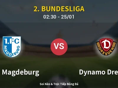 Kết Quả: 1. FC Magdeburg 1-2 Dynamo Dresden – Highlight & Bàn Thắng | 2. Bundesliga