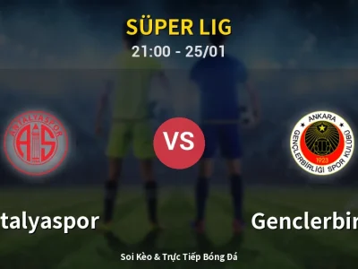🔴 Trực Tiếp: Antalyaspor 1-1 Genclerbirligi – Link Xem Süper Lig (Full HD)