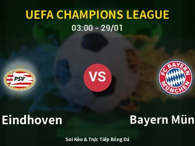Kết Quả: PSV Eindhoven 1-2 Bayern München – Highlight & Bàn Thắng | UEFA Champions League