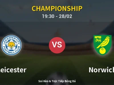 Soi Kèo Leicester vs Norwich – 19:30 28/02 | Nhận Định, Dự Đoán Tỷ Số