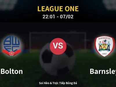 Soi Kèo Bolton vs Barnsley – 22:01 07/02 | Nhận Định, Dự Đoán Tỷ Số
