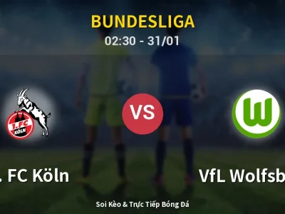 Kết Quả: 1. FC Köln 1-0 VfL Wolfsburg – Highlight & Bàn Thắng | Bundesliga