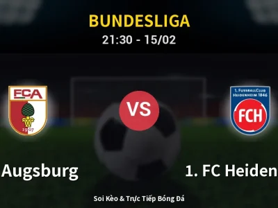 🔴 Trực Tiếp: FC Augsburg 0-0 1. FC Heidenheim – Link Xem Bundesliga (Full HD)