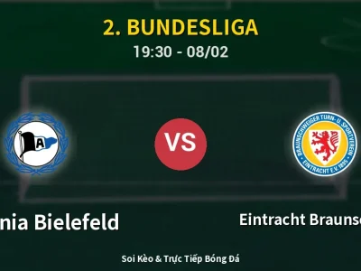 Kết Quả: Arminia Bielefeld 3-2 Eintracht Braunschweig – Highlight & Bàn Thắng | 2. Bundesliga