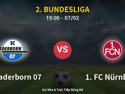 Kết Quả: SC Paderborn 07 2-1 1. FC Nürnberg – Highlight & Bàn Thắng | 2. Bundesliga
