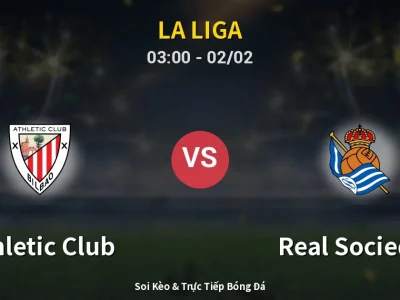Kết Quả: Athletic Club 1-1 Real Sociedad – Highlight & Bàn Thắng | La Liga