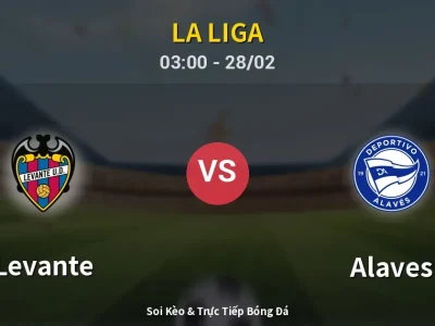 Soi Kèo Levante vs Alaves – 03:00 28/02 | Nhận Định, Dự Đoán Tỷ Số
