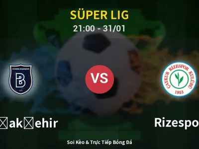 🔴 Trực Tiếp: Başakşehir 1-0 Rizespor – Link Xem Süper Lig (Full HD)