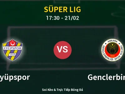 Kết Quả: Eyüpspor 1-0 Genclerbirligi – Highlight & Bàn Thắng | Süper Lig