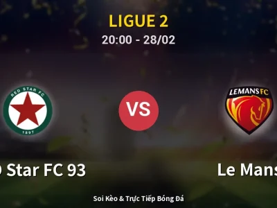 Soi Kèo RED Star FC 93 vs Le Mans – 20:00 28/02 | Nhận Định, Dự Đoán Tỷ Số