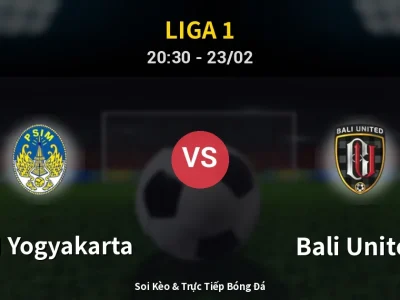 🔴 Trực Tiếp: PSIM Yogyakarta 1-3 Bali United – Link Xem Liga 1 (Full HD)