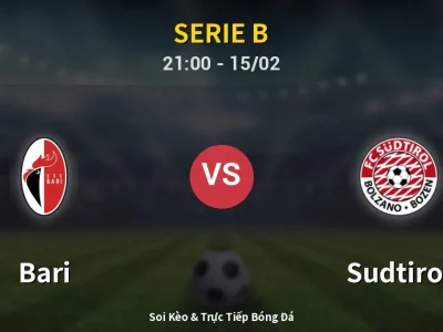 🔴 Trực Tiếp: Bari 1-2 Sudtirol – Link Xem Serie B (Full HD)