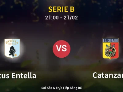 🔴 Trực Tiếp: Virtus Entella 0-1 Catanzaro – Link Xem Serie B (Full HD)