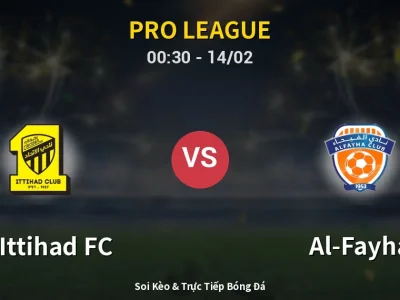 🔴 Trực Tiếp: Al-Ittihad FC 0-0 Al-Fayha – Link Xem Pro League (Full HD)