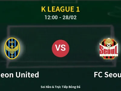 Soi Kèo Incheon United vs FC Seoul – 12:00 28/02 | Nhận Định, Dự Đoán Tỷ Số