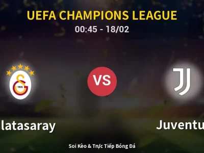 Kết Quả: Galatasaray 5-2 Juventus – Highlight & Bàn Thắng | UEFA Champions League