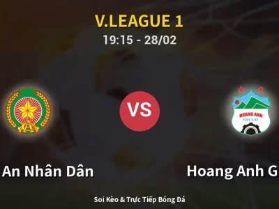 Soi Kèo Công An Nhân Dân vs Hoang Anh Gia Lai – 19:15 28/02 | Nhận Định, Dự Đoán Tỷ Số