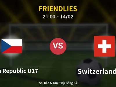Soi Kèo Czech Republic U17 vs Switzerland U17 – 21:00 14/02 | Nhận Định, Dự Đoán Tỷ Số