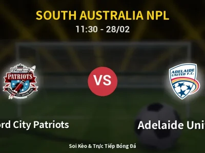 Kết Quả: Playford City Patriots 4-2 Adelaide United II – Highlight & Bàn Thắng | South Australia NPL