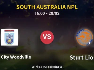 Soi Kèo White City Woodville vs Sturt Lions – 16:00 28/02 | Nhận Định, Dự Đoán Tỷ Số