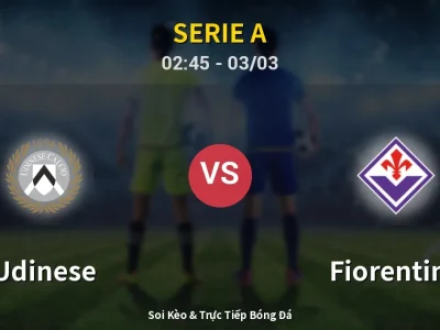 Kết Quả: Udinese 3-0 Fiorentina – Highlight & Bàn Thắng | Serie A