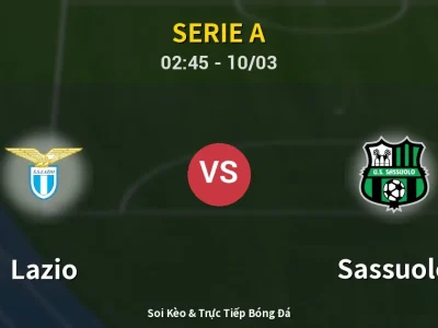 Kết Quả: Lazio 2-1 Sassuolo – Highlight & Bàn Thắng | Serie A