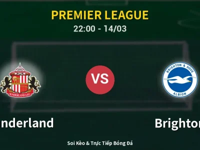 🔴 Trực Tiếp: Sunderland 0-0 Brighton – Link Xem Premier League (Full HD)