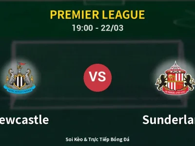 Soi Kèo Newcastle vs Sunderland – 19:00 22/03 | Nhận Định, Dự Đoán Tỷ Số