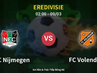 Kết Quả: NEC Nijmegen 3-0 FC Volendam – Highlight & Bàn Thắng | Eredivisie