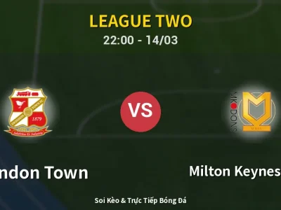 🔴 Trực Tiếp: Swindon Town 0-0 Milton Keynes Dons – Link Xem League Two (Full HD)