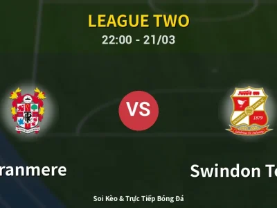 Soi Kèo Tranmere vs Swindon Town – 22:00 21/03 | Nhận Định, Dự Đoán Tỷ Số