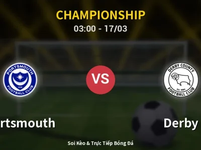 Kết Quả: Portsmouth 0-1 Derby – Highlight & Bàn Thắng | Championship