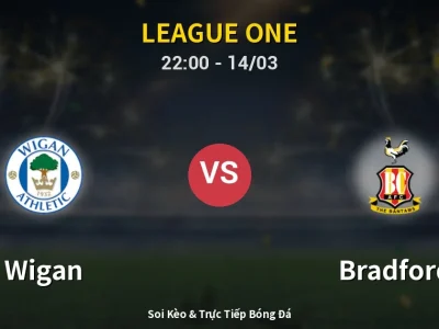 🔴 Trực Tiếp: Wigan 1-0 Bradford – Link Xem League One (Full HD)
