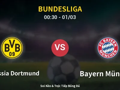 Kết Quả: Borussia Dortmund 2-3 Bayern München – Highlight & Bàn Thắng | Bundesliga