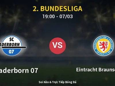 Soi Kèo SC Paderborn 07 vs Eintracht Braunschweig – 19:00 07/03 | Nhận Định, Dự Đoán Tỷ Số