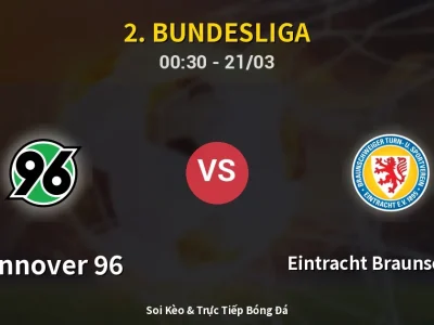 Kết Quả: Hannover 96 1-0 Eintracht Braunschweig – Highlight & Bàn Thắng | 2. Bundesliga