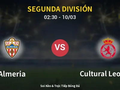 Kết Quả: Almeria 3-0 Cultural Leonesa – Highlight & Bàn Thắng | Segunda División