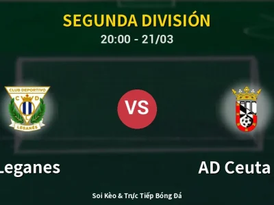 🔴 Trực Tiếp: Leganes 1-1 AD Ceuta FC – Link Xem Segunda División (Full HD)