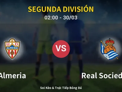 Kết Quả: Almeria 5-1 Real Sociedad II – Highlight & Bàn Thắng | Segunda División