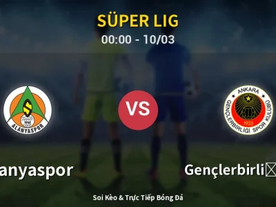 Kết Quả: Alanyaspor 0-0 Gençlerbirliği S.K. – Highlight & Bàn Thắng | Süper Lig