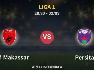 Soi Kèo PSM Makassar vs Persita – 20:30 02/03 | Nhận Định, Dự Đoán Tỷ Số