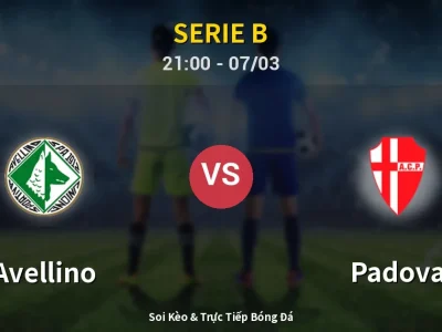🔴 Trực Tiếp: Avellino 0-0 Padova – Link Xem Serie B (Full HD)