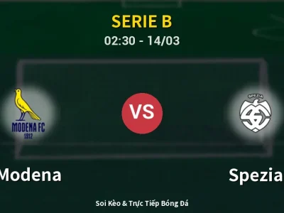 Kết Quả: Modena 3-0 Spezia – Highlight & Bàn Thắng | Serie B