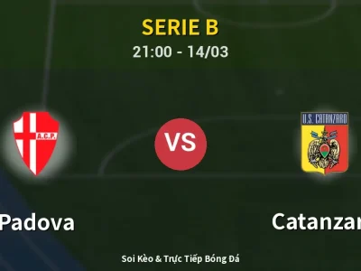🔴 Trực Tiếp: Padova 0-2 Catanzaro – Link Xem Serie B (Full HD)