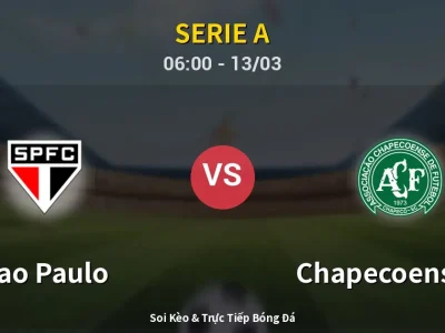 Kết Quả: Sao Paulo 2-0 Chapecoense-sc – Highlight & Bàn Thắng | Serie A