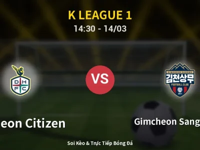 Kết Quả: Daejeon Citizen 1-1 Gimcheon Sangmu FC – Highlight & Bàn Thắng | K League 1
