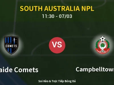 Soi Kèo Adelaide Comets vs Campbelltown City – 11:30 07/03 | Nhận Định, Dự Đoán Tỷ Số