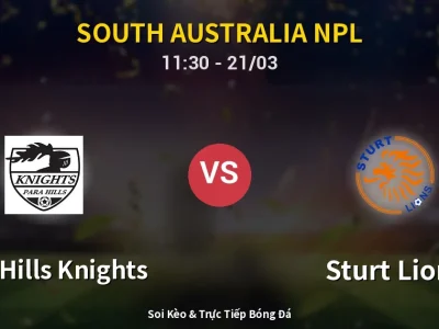 Kết Quả: Para Hills Knights 0-5 Sturt Lions – Highlight & Bàn Thắng | South Australia NPL